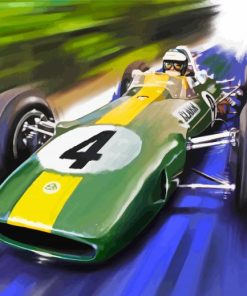 Jim Clark F1 Paint By Numbers