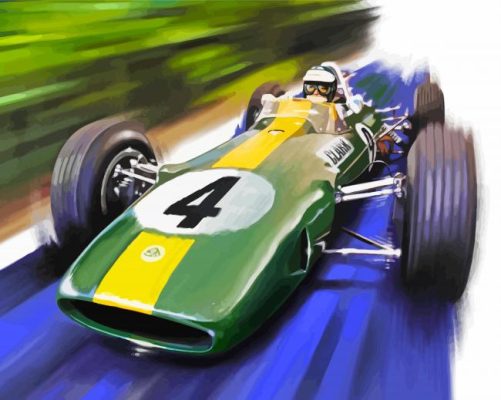 Jim Clark F1 Paint By Numbers