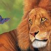 Lion With Butterfly Paint By Numbers