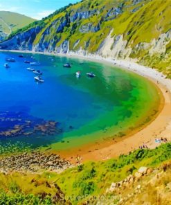 Lulworth Cove Dorset Paint By Numbers