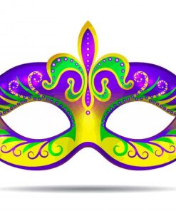 Mardi Gra Mask Art Paint By Numbers