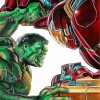 Marvel Hulk And Iron Man Paint By Numbers