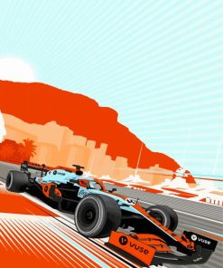 Mclaren Race Car Formula One Paint By Numbers