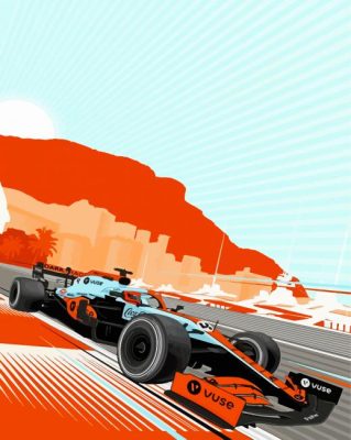 Mclaren Race Car Formula One Paint By Numbers