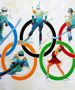 Olympic Biathlon Paint By Numbers