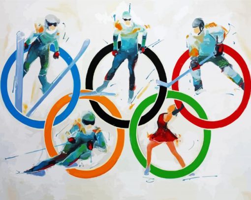 Olympic Biathlon Paint By Numbers