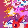 Pokémon Go Eeveelutions Characters Paint By Numbers