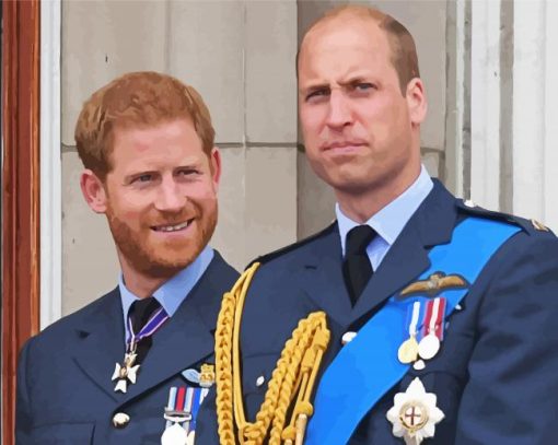 Prince William And Harry Paint By Numbers