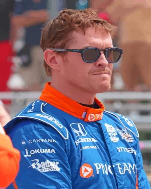 Race Car Driver Scott Dixon Paint By Numbers