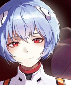 Rei Ayanami Character Paint By Numbers