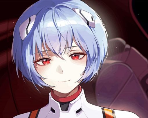 Rei Ayanami Character Paint By Numbers