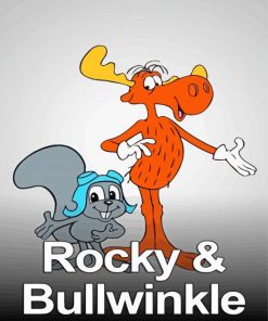 Rocky And Bullwinkle Poster Paint By Numbers