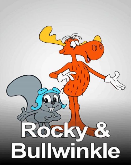 Rocky And Bullwinkle Poster Paint By Numbers