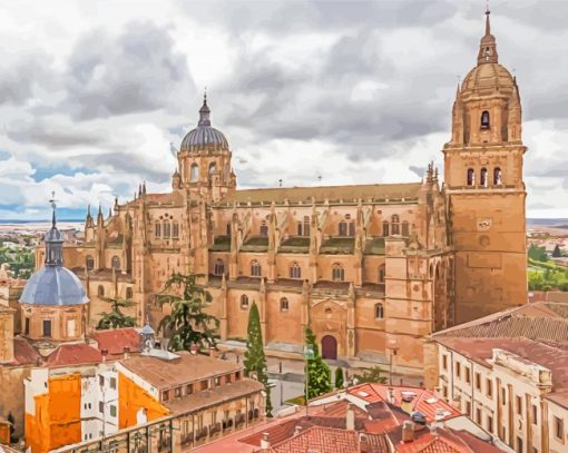 Salamanca Cathedral Spain Paint By Numbers