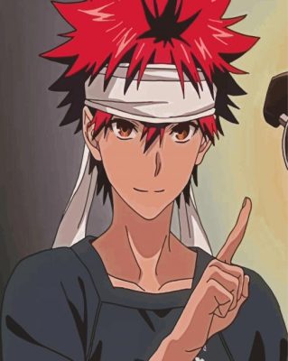 Soma Yukihira Food Wars Anime Paint By Numbers