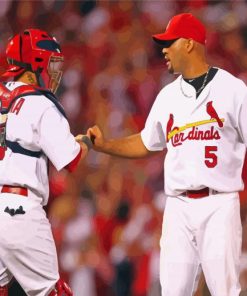 St Louis Cardinals Molina And Pujols Paint By Numbers