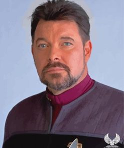 Star Trek Commander Riker Paint By Numbers