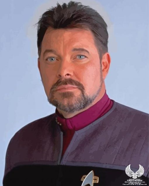 Star Trek Commander Riker Paint By Numbers