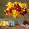 Still Life Freesia Flowers Vase Paint By Numbers