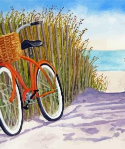 The Beach Bike Paint By Numbers