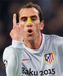 The Footballer Diego Godin Paint By Numbers