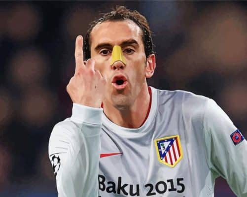 The Footballer Diego Godin Paint By Numbers