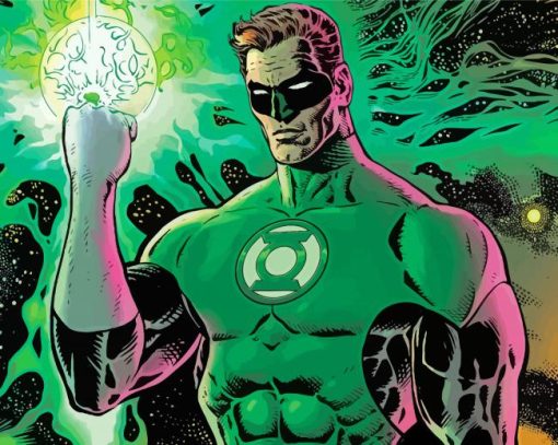 The Green Lantern Paint By Numbers