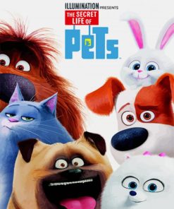 The Secret Life Of Pets Poster Paint By Numbers