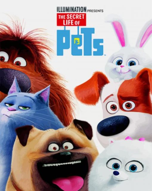 The Secret Life Of Pets Poster Paint By Numbers