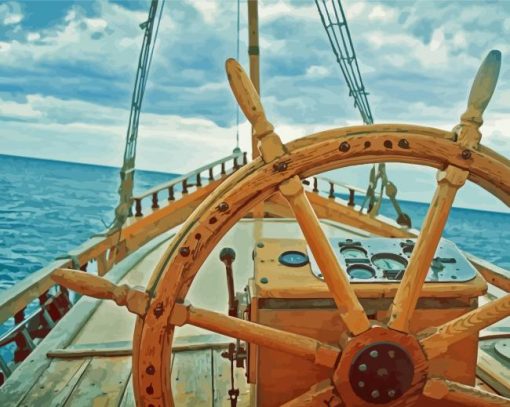 The Ship Wheel Paint By Numbers