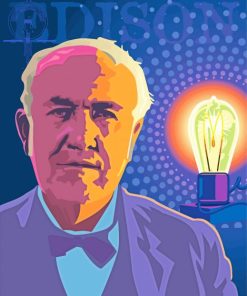 Thomas Edison Illustration Paint By Numbers