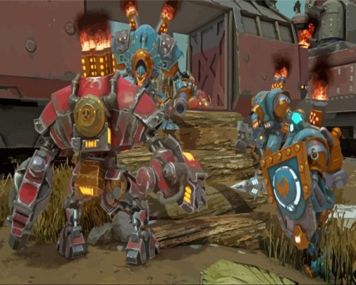 Warmachine Tactics Game Paint By Numbers