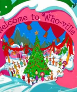 Welcome To Whoville Town Paint By Numbers