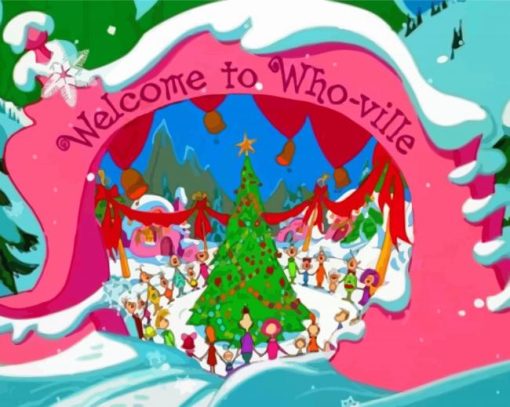 Welcome To Whoville Town Paint By Numbers