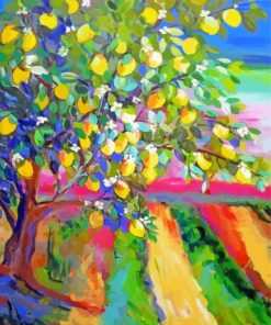 Yellow Lemon Tree Art Paint By Numbers