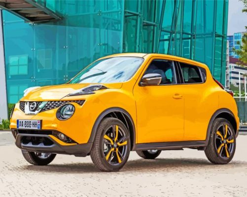 Yellow Nissan Juke Car Paint By Numbers