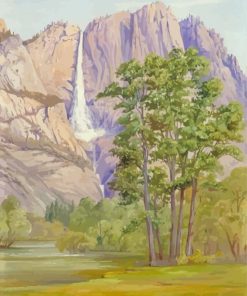 Yosemite Waterfall Marianne North Paint By Numbers