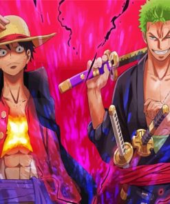 Zoro And Luffy Paint By Numbers