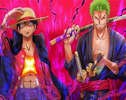 Zoro And Luffy Paint By Numbers