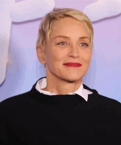 Actress Sharon Stone Paint By Numbers