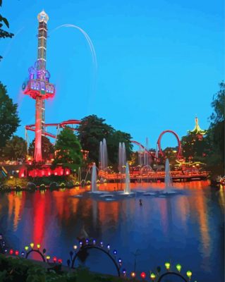 Aesthetic Tivoli Gardens Paint By Numbers