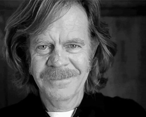 Black And White William H Macy Paint By Numbers