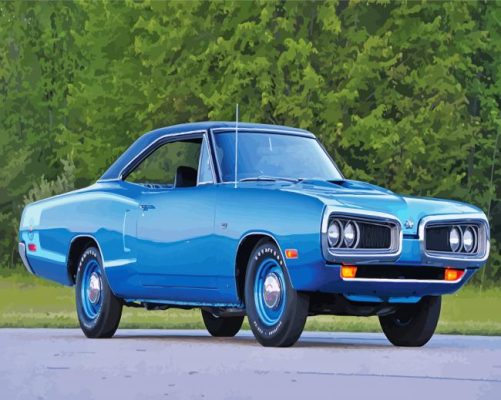 Blue Super Bee Paint By Numbers