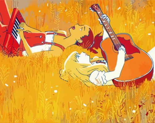 Carole And Tuesday Animated Serie Characters Art Paint By Numbers