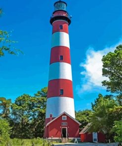 Chincoteague Island Lighthouse Paint By Numbers