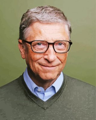 Cool Bill Gates Paint By Numbers