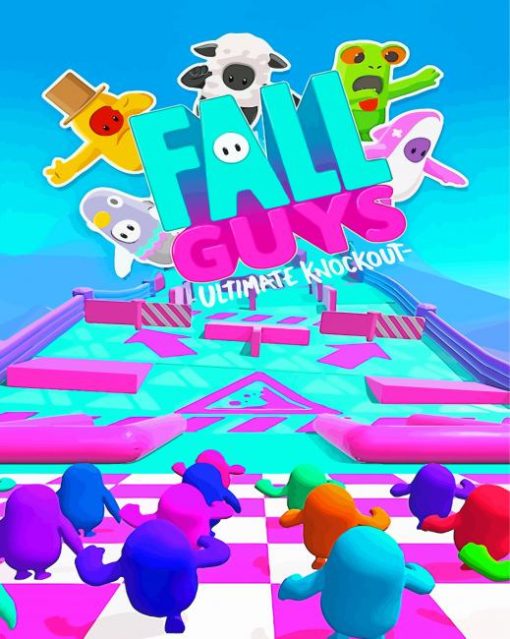 Fall Guy Ultimate Knockout Game Poster Paint By Numbers