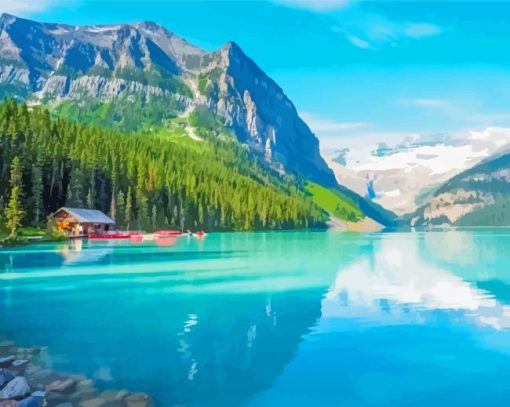 Lake Louise In Banff Canada Paint By Numbers