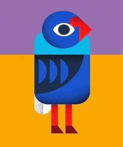 Pukeko Bird Illustration Art Paint By Numbers