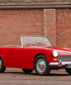 Red Austin Healey Sprite Paint By Numbers